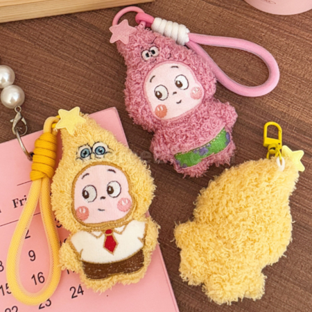 Cartoon doll keychain pendant