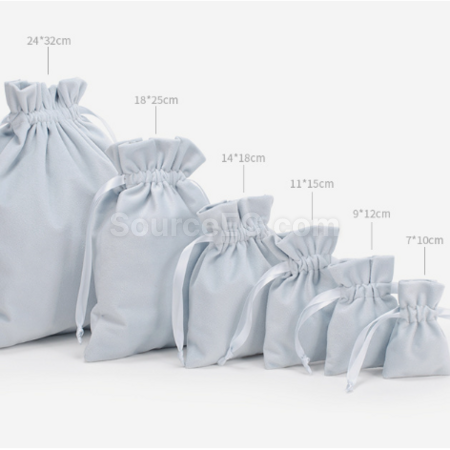 Customization Flannel drawstring bag Corporate Gifts