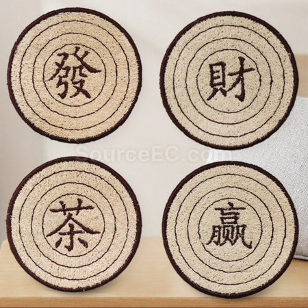 Luffa Sponge Cup Mat