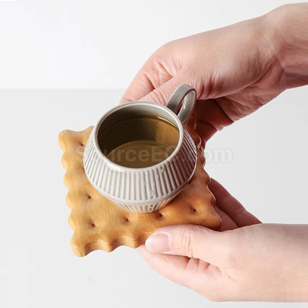 Customization Solid Wood Cookie Insulated Coaster Corporate Gifts