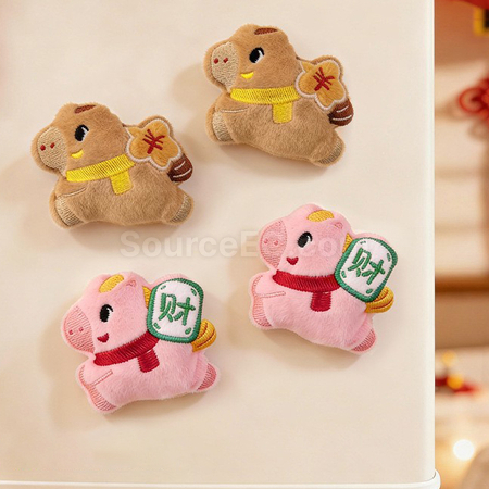 Customization Instant Fortune Plush Refrigerator Magnet Corporate Gifts
