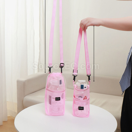 Customization Mesh crossbody cup sleeve Corporate Gifts