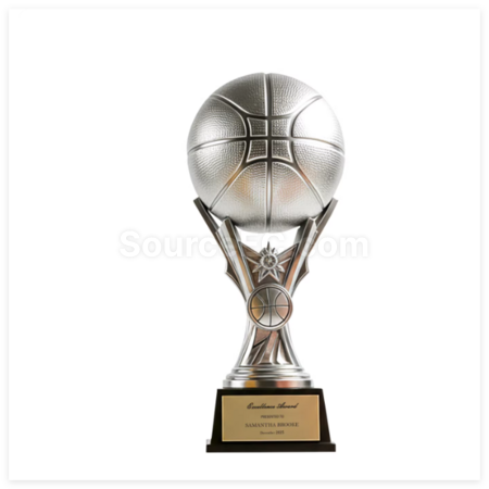 Customization Metal Basketball Trophy Corporate Gifts