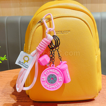 Customization Sports Barbell Keychain Corporate Gifts