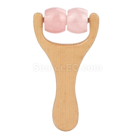 Customization Rose Quartz Jade Roller Massager Corporate Gifts