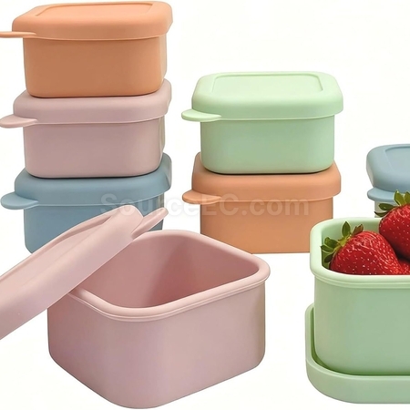Customization Thickened microwaveable silicone lunch box Corporate Gifts