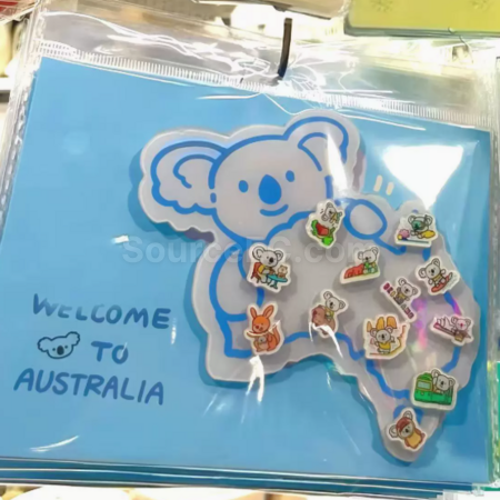 Customization Custom Acrylic Map Fridge Magnets Corporate Gifts