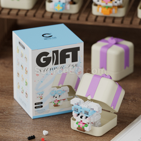 Customization Panda, Puppy, Animal Building Block Toy Gift Box Corporate Gifts