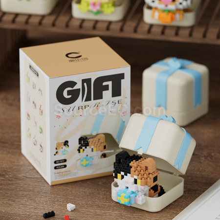 Customization Panda, Puppy, Animal Building Block Toy Gift Box Corporate Gifts