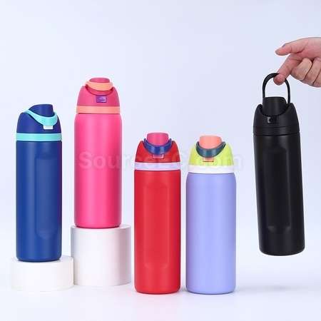 Customization Color-Blocked Double-Walled Thermos Corporate Gifts