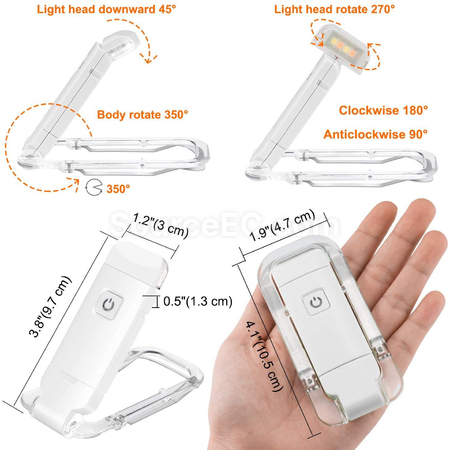 Customization USB Mini Eye-Caring Foldable Book Light Corporate Gifts