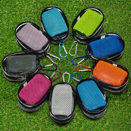 Customization Cool Feeling Sports Towel in Transparent Bag Corporate Gifts