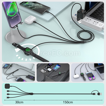Customization 5-in-1  Data Cable Corporate Gifts