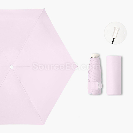 Customization Retractable Five-Fold Portable Sun Umbrella Corporate Gifts