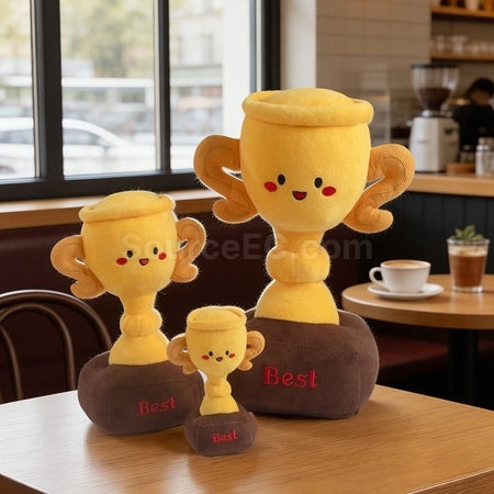 Customization Trophy Plush Doll Corporate Gifts