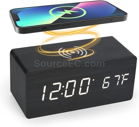 Customization Multifunctional Wireless Charging With Clock Corporate Gifts