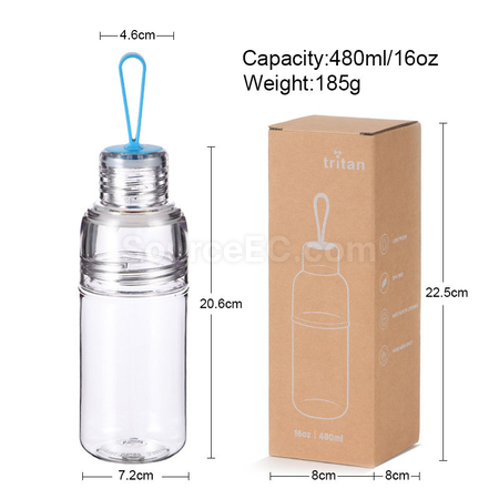 Customization Large-caliber Tritan Water Bottle Corporate Gifts