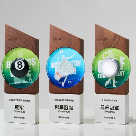 Customization Solid Wood Crystal Award Corporate Gifts