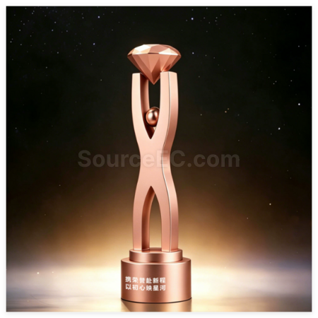 Customization Creative Diamond Metal Trophy Corporate Gifts