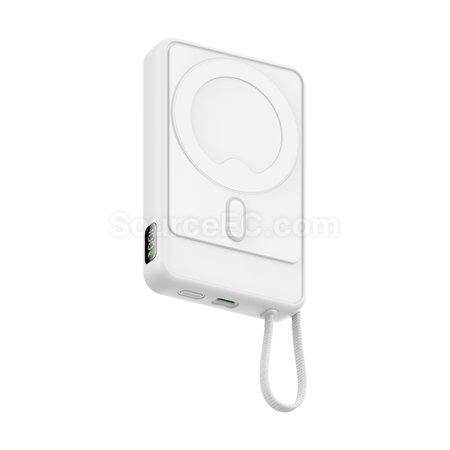 3C Certified Magnetic light-up wireless charging power bank