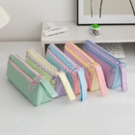 Color Block Student Pencil Case