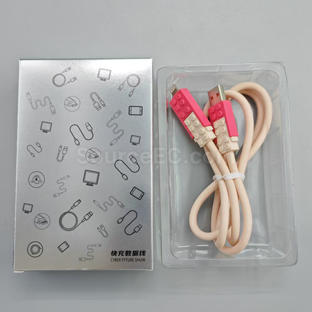 Customization 4-in-1 Building Block Charging Cable Corporate Gifts