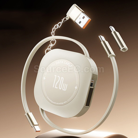 Customization Retractable Storage Fast Charging Data Cable Corporate Gifts