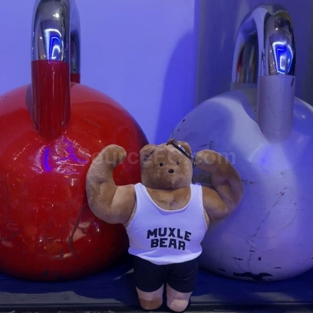 Customization Muscular bear doll keychain pendant Corporate Gifts