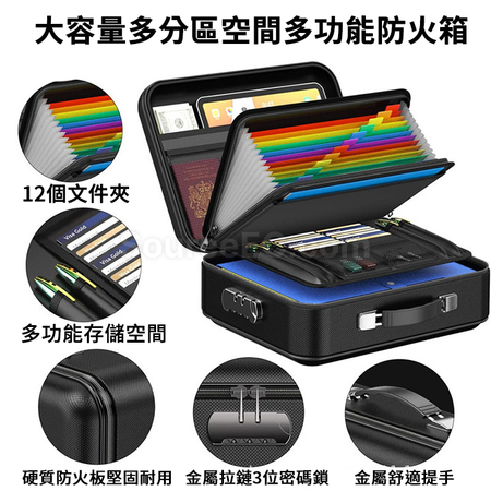 Customization Lockable Fireproof & Waterproof Document Box Corporate Gifts