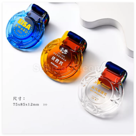 Customization Glass Medals Corporate Gifts