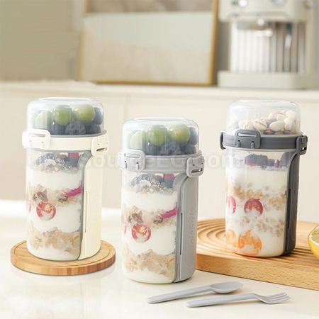 Portable Double-Layer Salad Cup