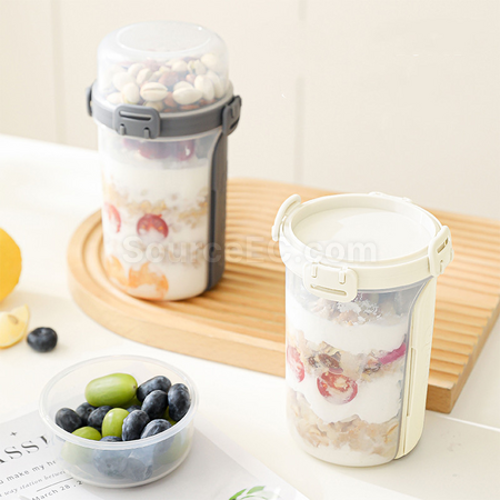 Customization Portable Double-Layer Salad Cup Corporate Gifts