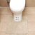 U-shaped toilet floor mat