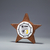 Wooden Five Pointed Star Medal