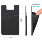 Double Layer Silicone Phone Card Holder