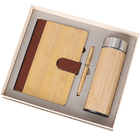 Bamboo and wood insulation Cup notebook business gift set
