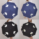 Color Three Folding Umbrella Rain
