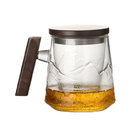 Shanhai Tea Glass Tea Cup With Wooden Handle
