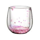 Romantic Cherry Blossom Double Glass
