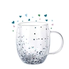 Sparkling Heart Double Handle Glass