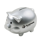 Coin Bank Pig Shape with Silver