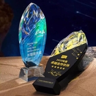 Colorful Color Changing Crystal Trophy