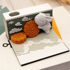 Mid-Autumn Festival Creative 3D Moon Cake Paper Carving Note Paper