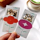 Cotton paper shaped film bookmark