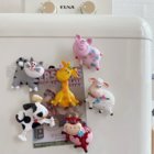 Cute animal spring shaking head refrigerator sticker