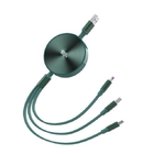 Three-In-One Retractable Data Charging Cable