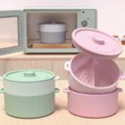 Silicone microwave steamer