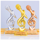 Metal Microphone Trophy