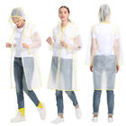 Transparent Raincoat with Colorful Straps