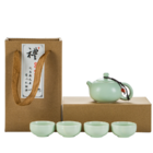 Portable travel ceramic tea set